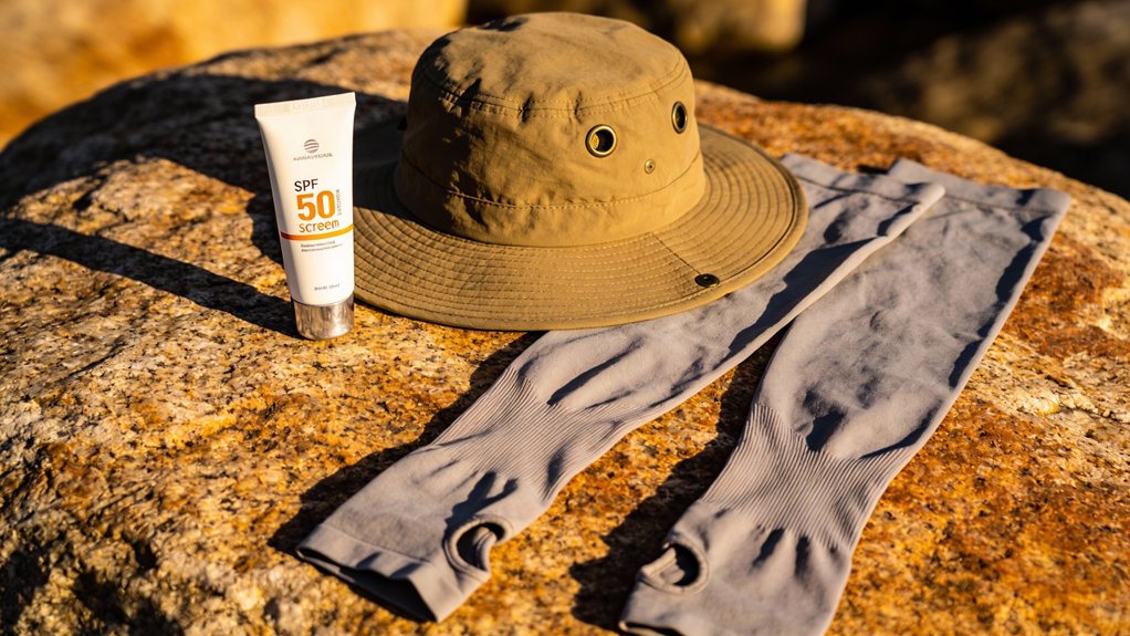 sunscreen hat sleeves reapply