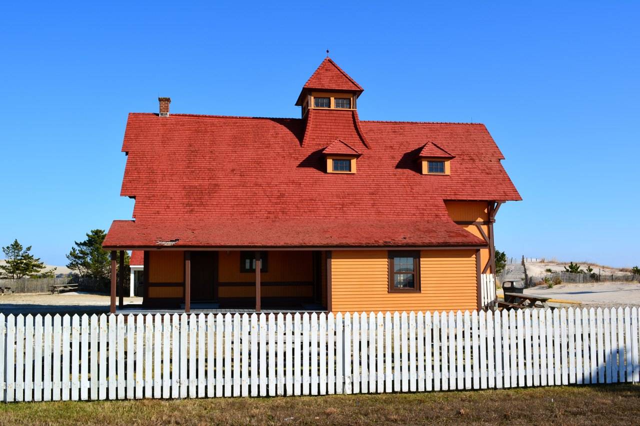 The historic Indian River Life-Saving Station building near Bethany Beach, Sussex County, Delaware